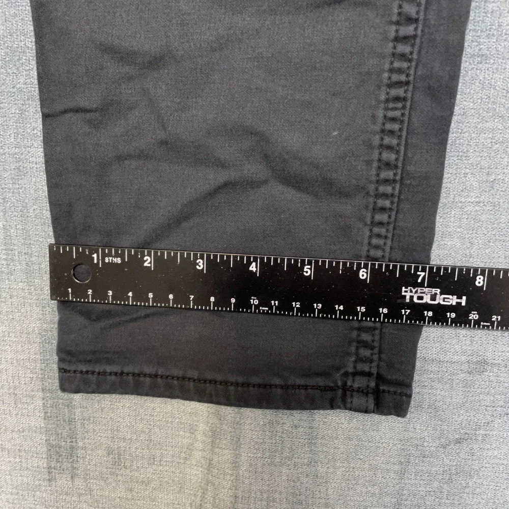 Banana Republic Traveler Pant Mens 33x30 Black Cotton Straight Zip Fly Mid Rise